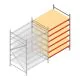 Weitspannregal AR 2500x1850x1200 mm (hxbxt) 6 Ebenen verzinkt Anbauregal