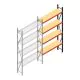 Weitspannregal AR 3000x1610x400 mm (hxbxt) 4 Ebenen anthrazit Anbauregal