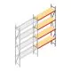 Weitspannregal AR 3000x1610x500 mm (hxbxt) 4 Ebenen verzinkt Anbauregal