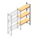 Weitspannregal AR 3000x1610x600 mm (hxbxt) 3 Ebenen anthrazit Anbauregal