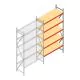 Weitspannregal AR 3000x1610x600 mm (hxbxt) 5 Ebenen verzinkt Anbauregal