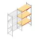Weitspannregal AR 3000x1610x900 mm (hxbxt) 3 Ebenen verzinkt Anbauregal