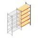Weitspannregal AR 2000x2250x800 mm (hxbxt) 5 Ebenen verzinkt Anbauregal mit vormontierten Rahmen