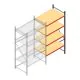 Weitspannregal AR 3000x1610x900 mm (hxbxt) 4 Ebenen anthrazit Anbauregal