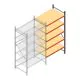 Weitspannregal AR 3000x1610x1000 mm (hxbxt) 5 Ebenen anthrazit Anbauregal