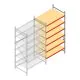 Weitspannregal AR 3000x1610x1000 mm (hxbxt) 6 Ebenen verzinkt Anbauregal