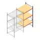 Weitspannregal AR 3000x1610x1200 mm (hxbxt) 3 Ebenen anthrazit Anbauregal