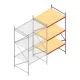 Weitspannregal AR 3000x1610x1200 mm (hxbxt) 3 Ebenen verzinkt Anbauregal