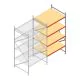 Weitspannregal AR 3000x1610x1200 mm (hxbxt) 4 Ebenen verzinkt Anbauregal