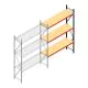 Weitspannregal AR 3000x1850x600 mm (hxbxt) 3 Ebenen anthrazit Anbauregal