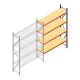 Weitspannregal AR 3000x1850x600 mm (hxbxt) 4 Ebenen anthrazit Anbauregal