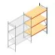 Weitspannregal AR 3000x1850x900 mm (hxbxt) 3 Ebenen anthrazit Anbauregal