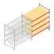 Weitspannregal AR 2000x2250x1200 mm (hxbxt) 4 Ebenen verzinkt Anbauregal mit vormontierten Rahmen