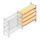 Weitspannregal AR 2500x2010x800 mm (hxbxt) 4 Ebenen verzinkt Anbauregal
