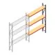 Weitspannregal AR 3000x2010x400 mm (hxbxt) 3 Ebenen anthrazit Anbauregal