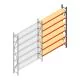 Weitspannregal AR 3000x2010x400 mm (hxbxt) 6 Ebenen anthrazit Anbauregal