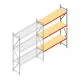 Weitspannregal AR 3000x2250x600 mm (hxbxt) 3 Ebenen verzinkt Anbauregal