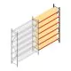 Weitspannregal AR 3000x2250x600 mm (hxbxt) 6 Ebenen anthrazit Anbauregal