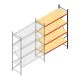 Weitspannregal AR 3000x2250x800 mm (hxbxt) 4 Ebenen anthrazit Anbauregal