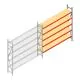 Weitspannregal AR 2000x2700x400 mm (hxbxt) 5 Ebenen verzinkt Anbauregal