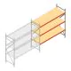 Weitspannregal AR 2000x2700x800 mm (hxbxt) 3 Ebenen verzinkt Anbauregal