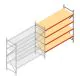 Weitspannregal AR 2000x2700x800 mm (hxbxt) 4 Ebenen verzinkt Anbauregal mit vormontierten Rahmen