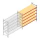 Weitspannregal AR 2000x2700x800 mm (hxbxt) 5 Ebenen verzinkt Anbauregal