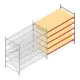 Weitspannregal AR 2000x2700x1200 mm (hxbxt) 5 Ebenen verzinkt Anbauregal