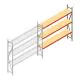 Weitspannregal AR 2500x2700x500 mm (hxbxt) 3 Ebenen verzinkt Anbauregal