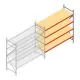 Weitspannregal AR 2500x2700x800 mm (hxbxt) 4 Ebenen verzinkt Anbauregal mit vormontierten Rahmen
