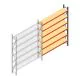 Weitspannregal AR 3000x2700x500 mm (hxbxt) 6 Ebenen Anthrazit Anbauregal