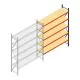 Weitspannregal AR 3000x2700x600 mm (hxbxt) 5 Ebenen anthrazit Anbauregal