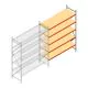 Weitspannregal AR 3000x2700x800 mm (hxbxt) 5 Ebenen verzinkt Anbauregal