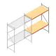 Weitspannregal AR 3000x2700x1000 mm (hxbxt) 2 Ebenen verzinkt Anbauregal
