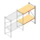 Weitspannregal AR 3000x2700x1200 mm (hxbxt) 2 Ebenen anthrazit Anbauregal