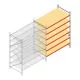 Weitspannregal AR 3000x2700x1200 mm (hxbxt) 6 Ebenen verzinkt Anbauregal