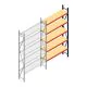 Weitspannregal AR 3000x1610x400 mm (hxbxt) 5 Ebenen blau Anbauregal mit vormontierten Rahmen