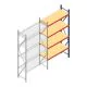 Weitspannregal AR 3000x1610x600 mm (hxbxt) 4 Ebenen blau Anbauregal