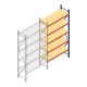 Weitspannregal AR 3000x1610x600 mm (hxbxt) 5 Ebenen blau Anbauregal