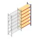 Weitspannregal AR 3000x1610x600 mm (hxbxt) 6 Ebenen blau Anbauregal