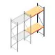Weitspannregal AR 3000x1610x800 mm (hxbxt) 2 Ebenen blau Anbauregal