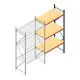 Weitspannregal AR 3000x1610x800 mm (hxbxt) 3 Ebenen blau Anbauregal
