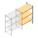 Weitspannregal AR 3000x2010x1200 mm (hxbxt) 3 Ebenen blau Anbauregal