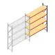 Weitspannregal AR 3000x2700x600 mm (hxbxt) 4 Ebenen blau Anbauregal