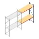 Weitspannregal AR 3000x2700x800 mm (hxbxt) 2 Ebenen blau Anbauregal