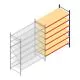 Weitspannregal AR 3000x2700x1000 mm (hxbxt) 6 Ebenen blau Anbauregal mit vormontierten Rahmen