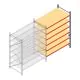 Weitspannregal AR 3000x2700x1200 mm (hxbxt) 6 Ebenen blau Anbauregal mit vormontierten Rahmen