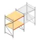 Weitspannregal AR 2500x1610x1200 mm (hxbxt) 2 Ebenen verzinkt Anfangsregal