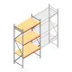 Weitspannregal AR 3000x1850x800 mm (hxbxt) 3 Ebenen verzinkt Anfangsregal mit vormontierten Rahmen