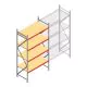 Weitspannregal AR 3000x1610x900 mm (hxbxt) 4 Ebenen verzinkt Anfangsregal